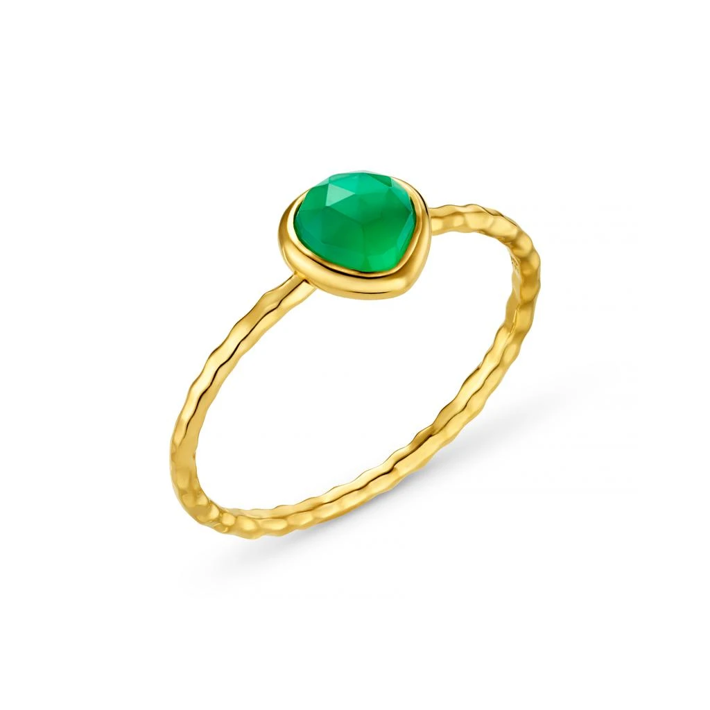 Orelia LUXE LUXE Green Onyx Teardrop Ring SM