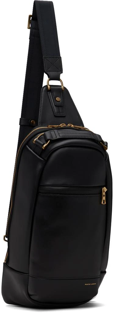 master-piece Black Gloss Sling Bag 2