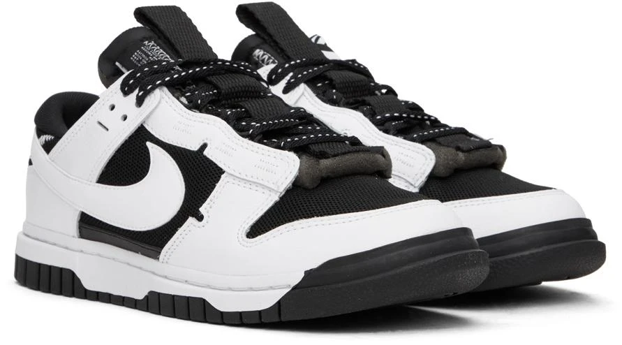 NIKE Black & White Air Dunk Jumbo Sneakers 4
