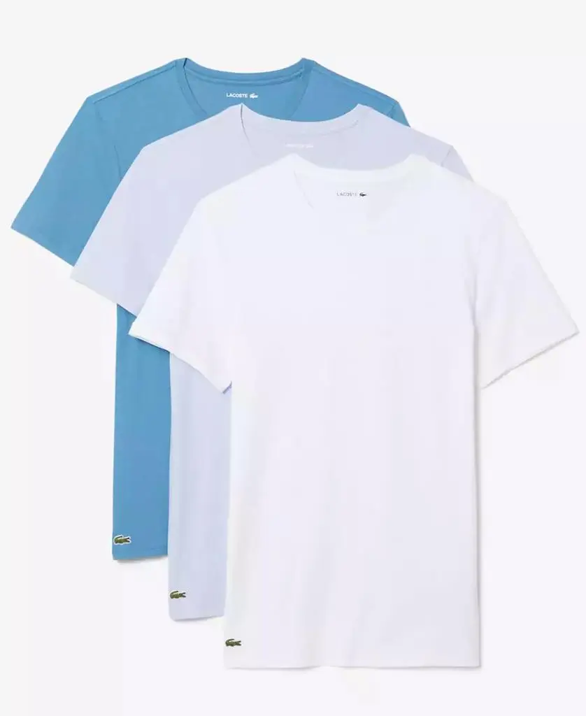Lacoste Men's Slim-Fit Crewneck T-Shirts 3-Pack Gift Set