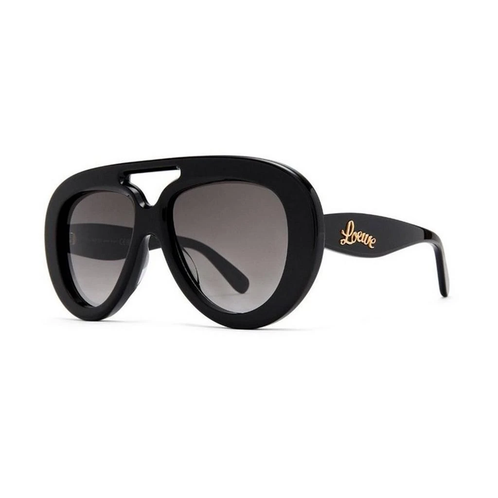 Loewe LW40144U 01B Aviator Frame black Sunglasses Loewe Curvy Lw40144u Men Black Pilot Sunglasses – Otticanet main image 4