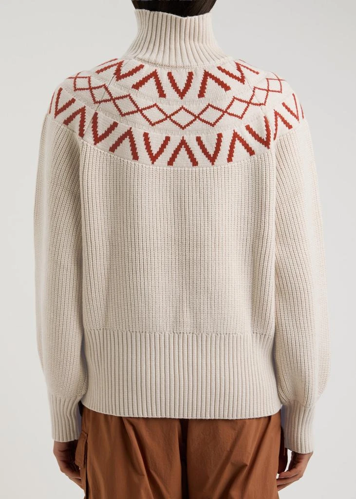 Varley Marcie Fair-Isle knitted jumper  3