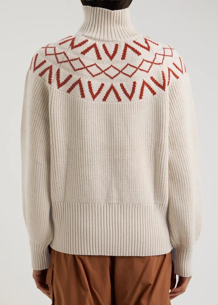 Varley Marcie Fair-Isle knitted jumper  3