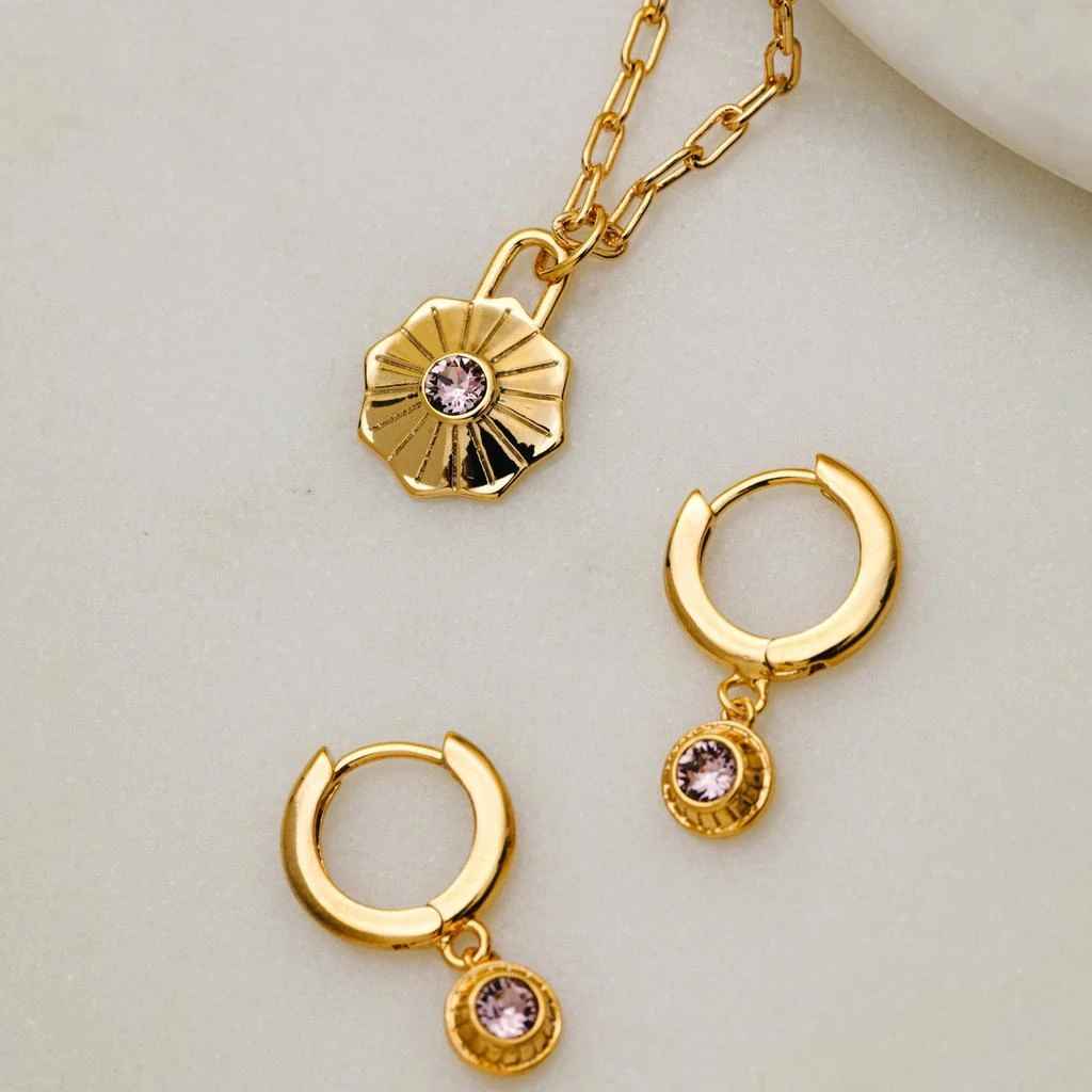 Orelia London June Birthstone Necklace Made With Swarovski Crystals 4