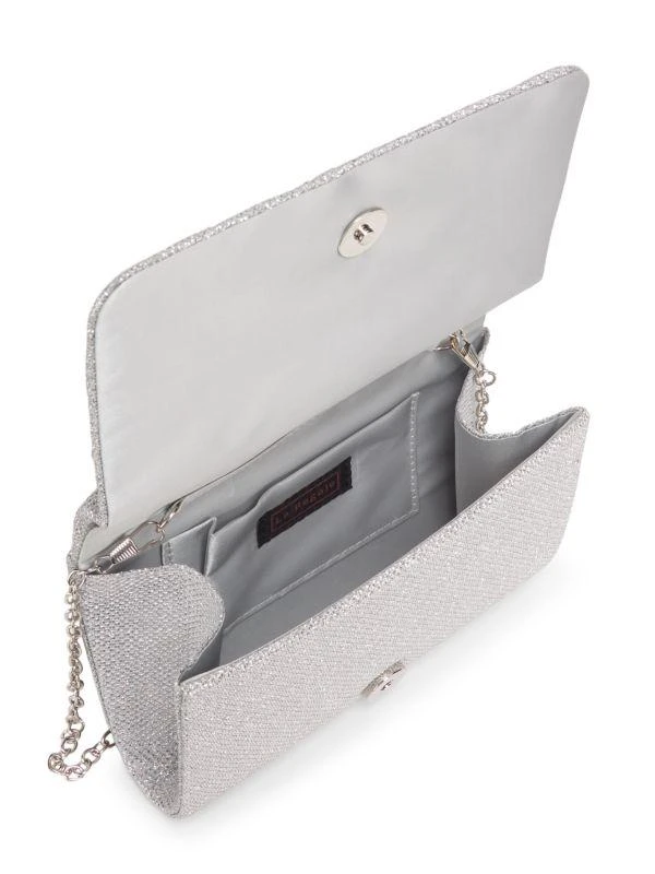 La Regale Portal Metallic Twist Convertible Clutch 3