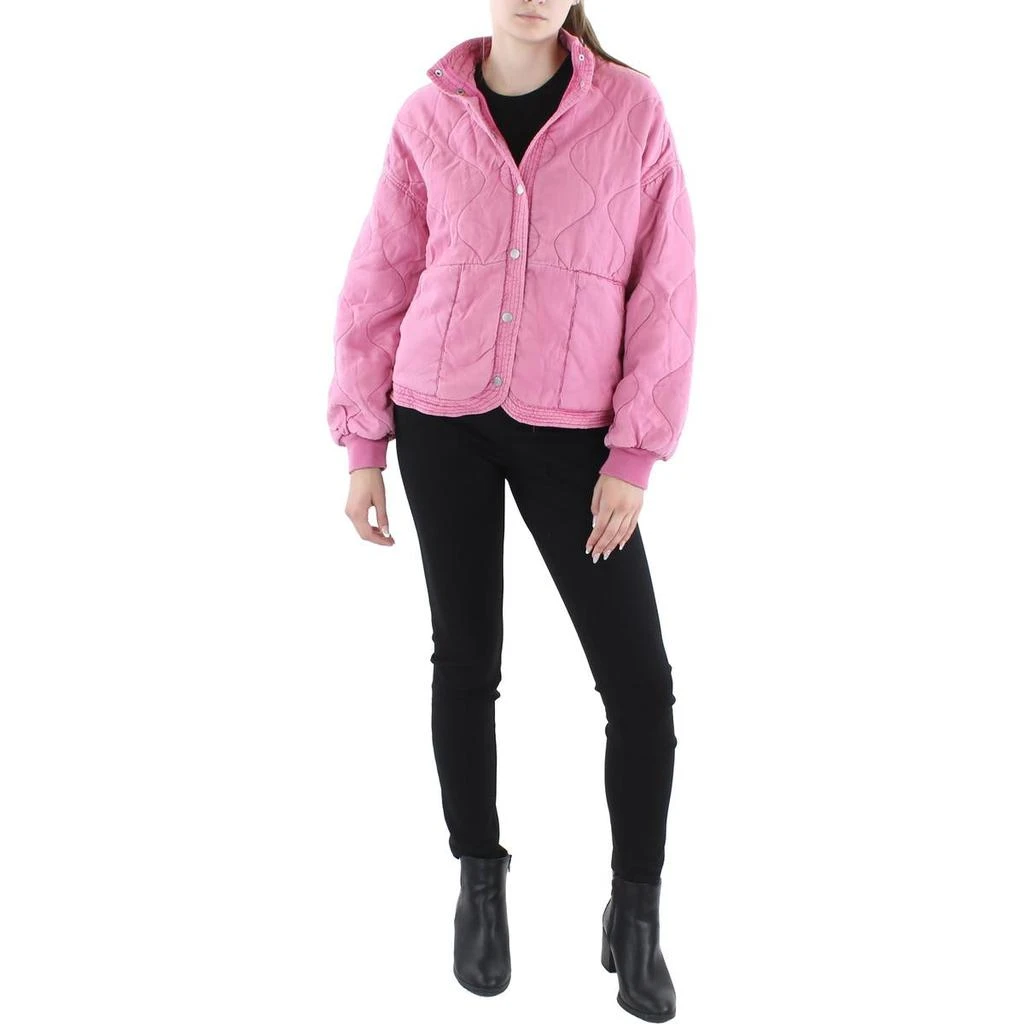 BLANKNYC Womens Quilted Short Bomber Jacket 3