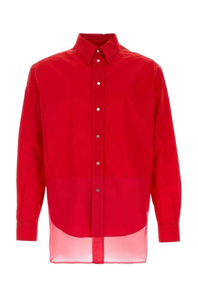fendi dress shirt mens Shirt White FF silk shirt