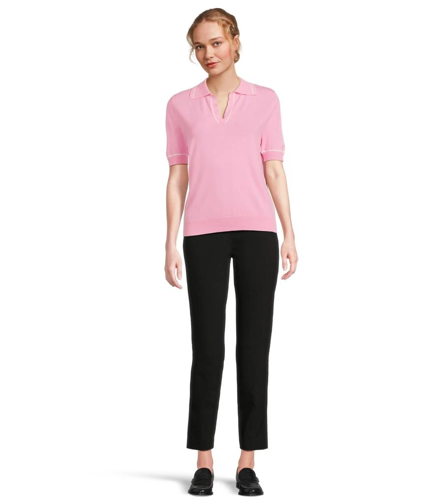 Elliott Lauren Control Stretch Pull-On Ankle Pants with Back Slit detail 5