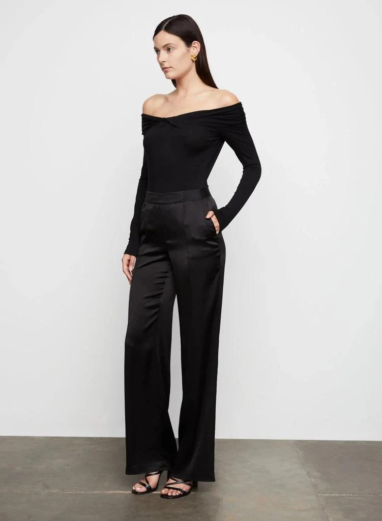 Bailey 44 Angel Hammered Satin Evening Pant in Black 5