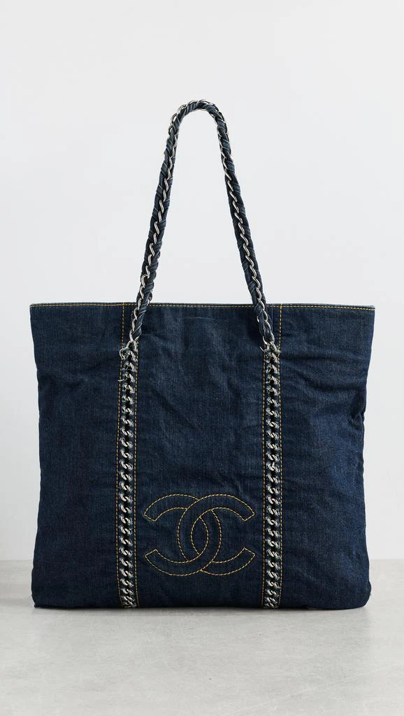 Shopbop Archive Chanel Denim Chain Tote 1