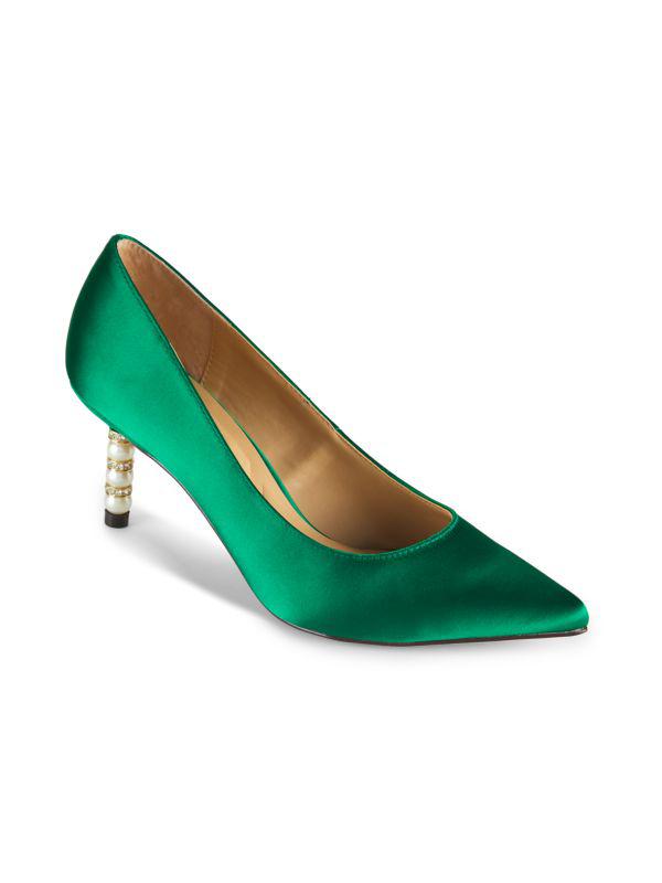 Charles David Sienna 46MM Satin Point Toe Pumps