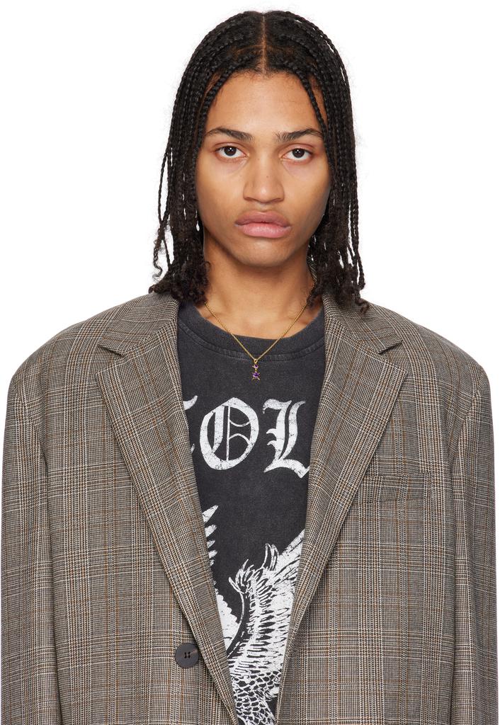 Stolen Girlfriends Club Gold Punk Rose Necklace