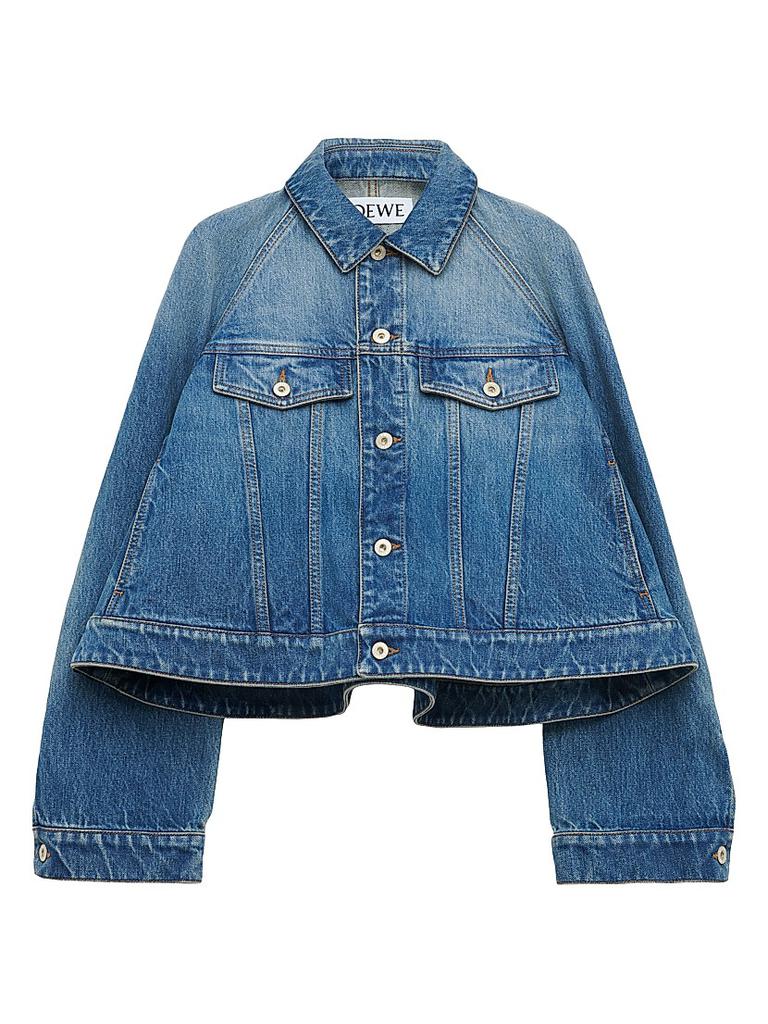 【LOEWE】WORKWEAR DENIM JACKET Workwear denim jacket in blue - Loewe | Mytheresa