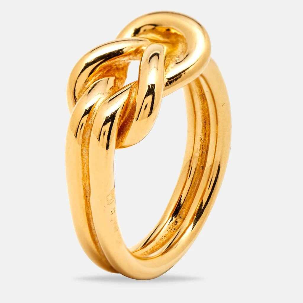 Hermes Hermes Gold Tone Scarf Ring 1