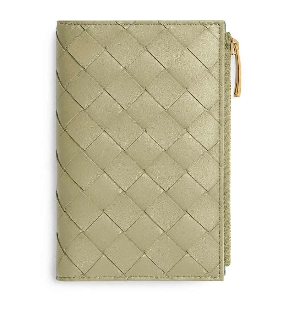 Bottega Veneta Medium Leather Intrecciato Bifold Wallet 1