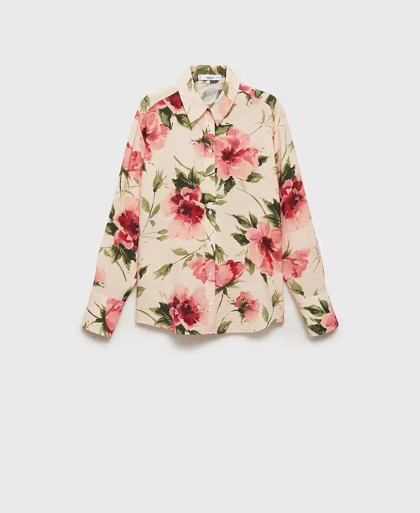 Mango Women's Flowy Floral Print Shirt 2