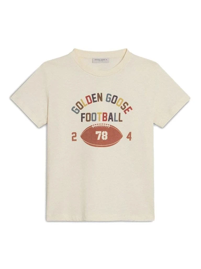 Golden Goose Golden Goose Kids Journey T-Shirt Football Print Clothing 1