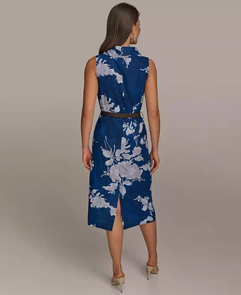 Donna Karan Women's Missy Cowl Neck Belted Sheath Dress 6