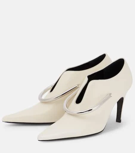 Jil Sander Embellished leather pumps 5
