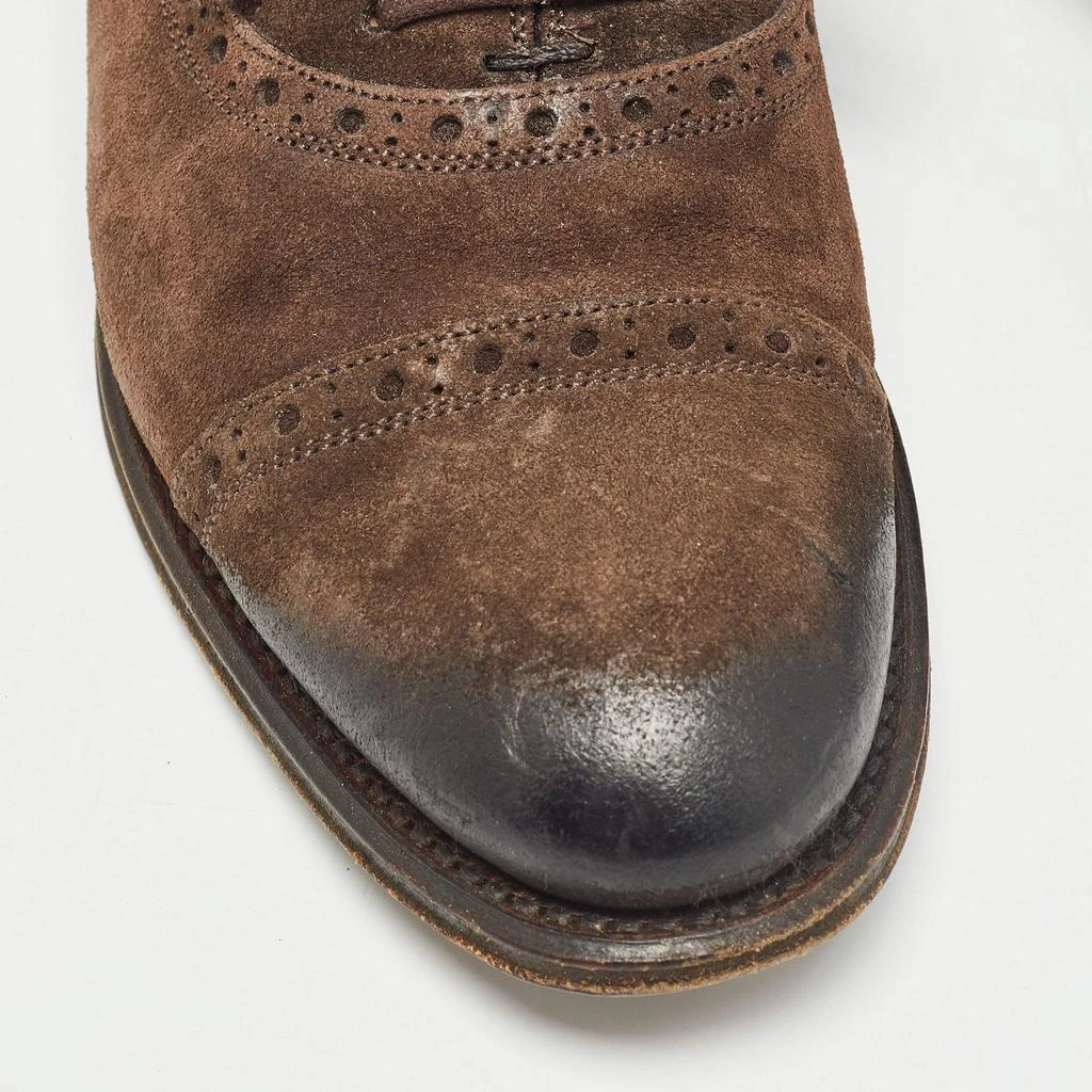 Gucci Gucci Brown Suede Brogue Oxfords Size 36.5 7