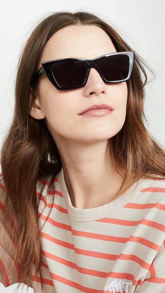 Yves Saint Laurent Narrow Cat Eye Sunglasses 2