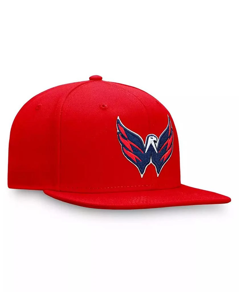 Authentic NHL Headwear Fanatics Men's Red Washington Capitals Core Primary Logo Snapback Hat 3