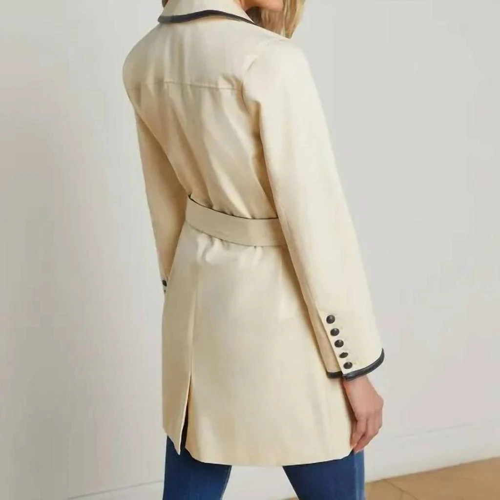 L
Agence L
Agence - Toru Leather Trim Trench Coat 3