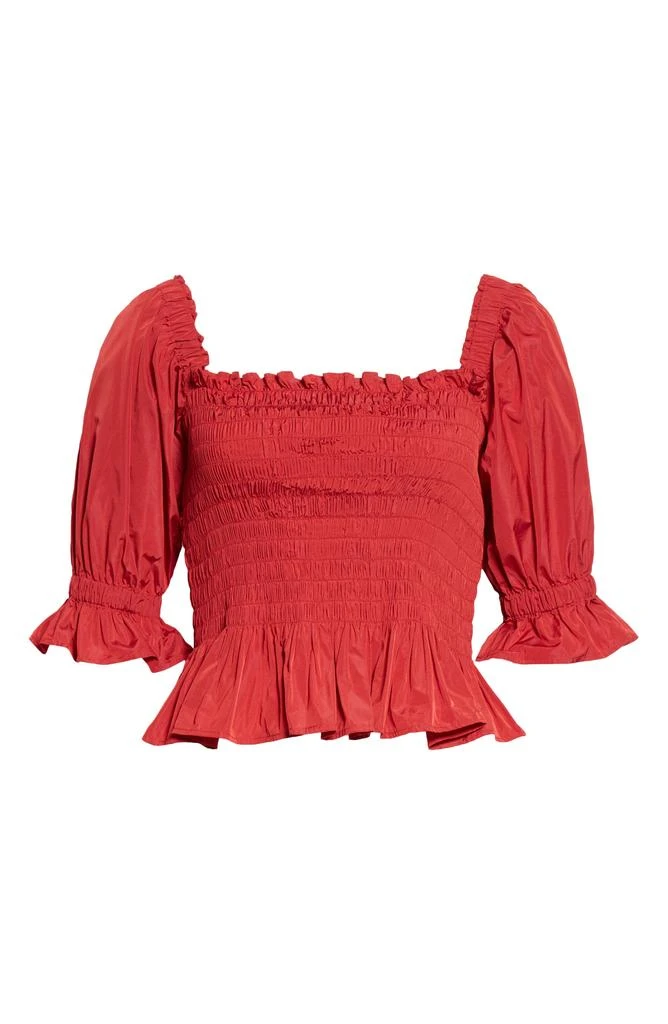 Molly Goddard Mackenzie Shirred Taffeta Top 5