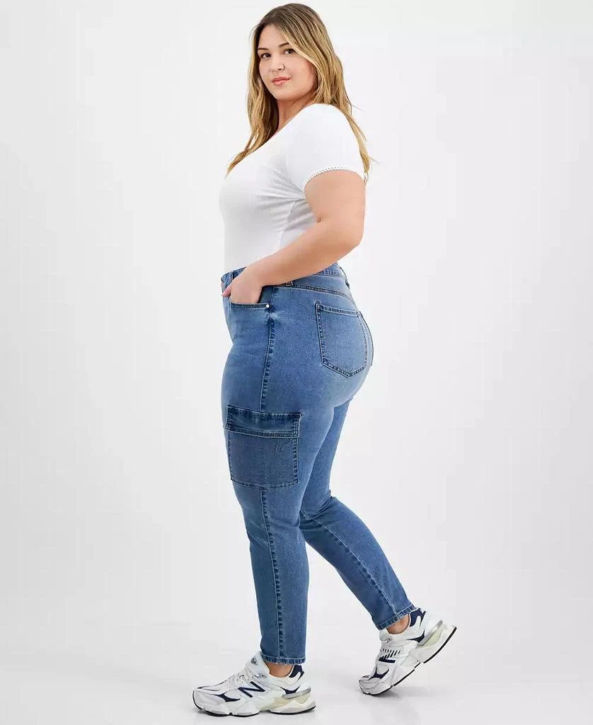 Celebrity Pink Trendy Plus Size High-Rise Skinny Cargo Jeans 2