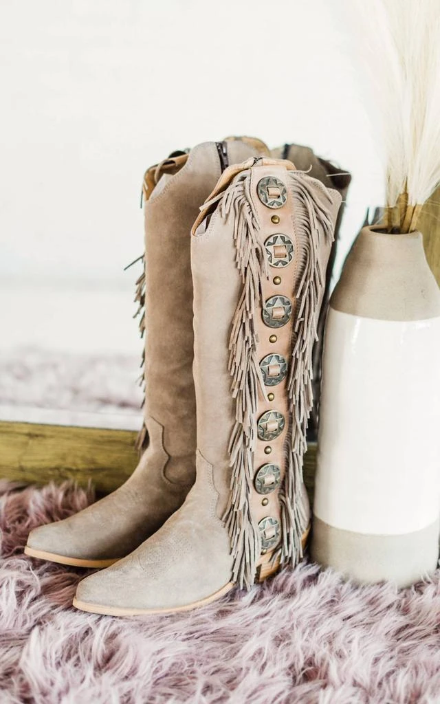 Naughty Monkey Naughty Monkey - Women's Rodeo Doll Fringe Boots 2