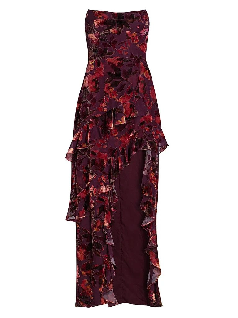 open back lace maxi dress Ailani Lace-Up Back Maxi Dress Sparkle Pink