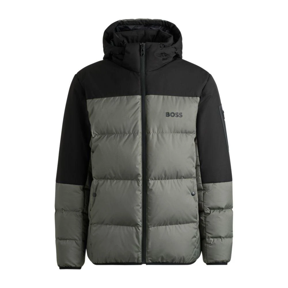 Hugo Boss Water-repellent down jacket with detachable hood 1