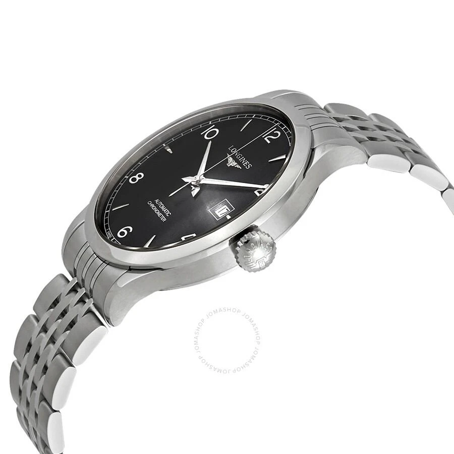 Longines Record Sunray Black Dial Automatic Men's Watch L2.821.4.56.6 2