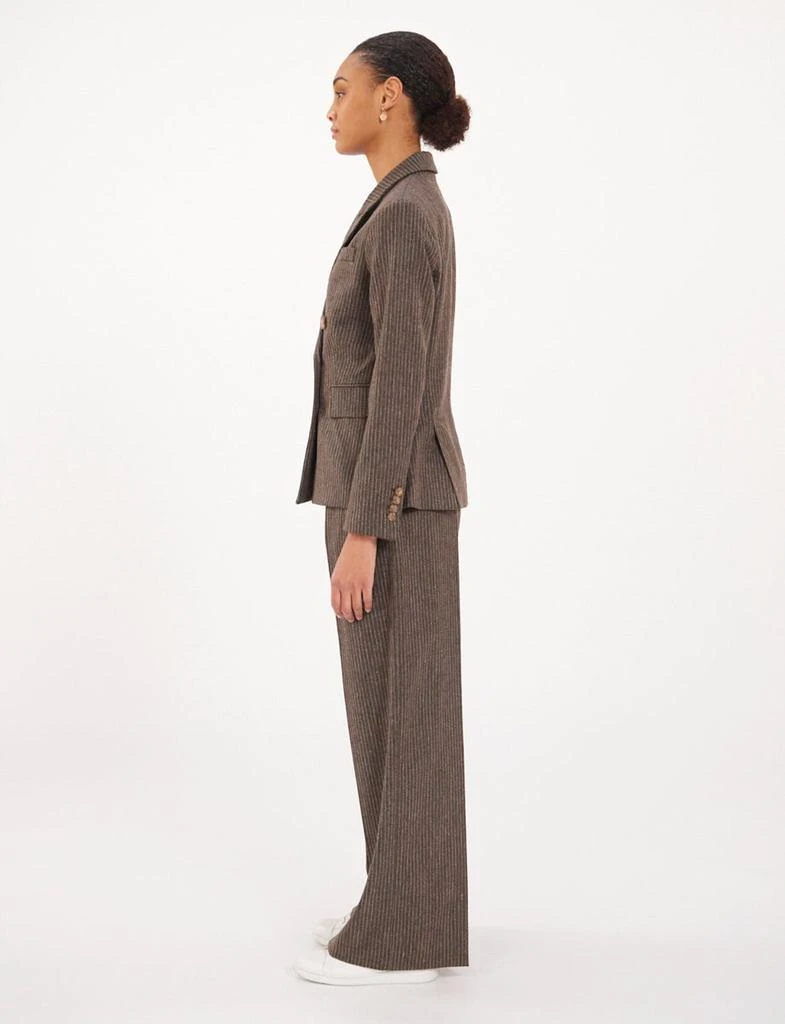 INES DE LA FRESSANGE Maurice brown wool blazer 3