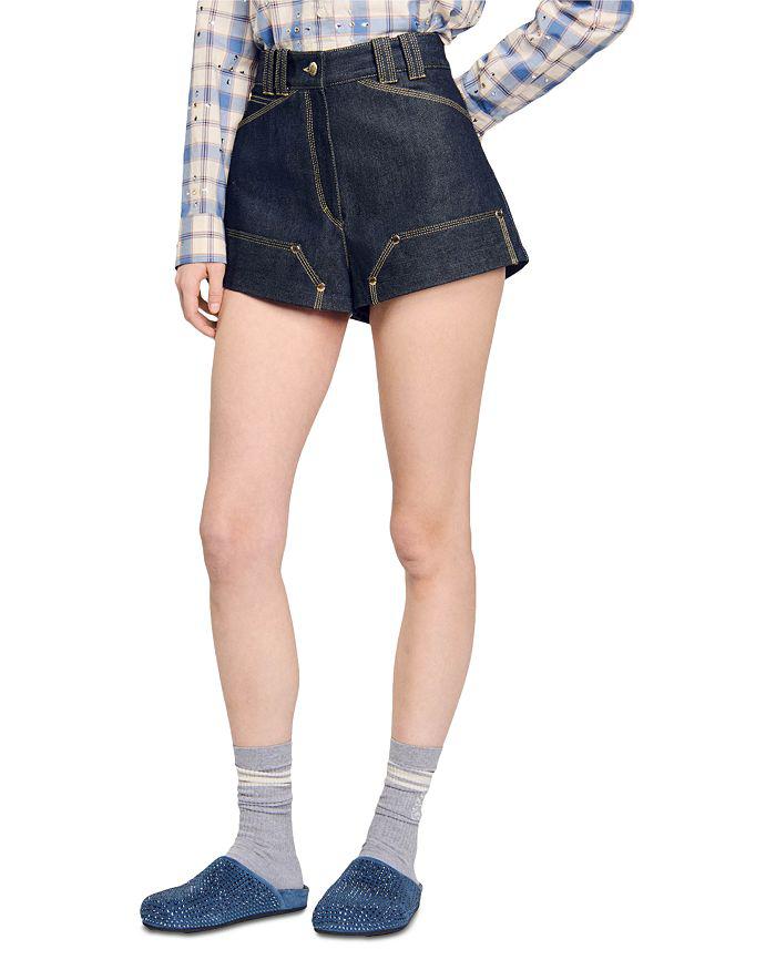 Sandro Carpenter Denim Shorts