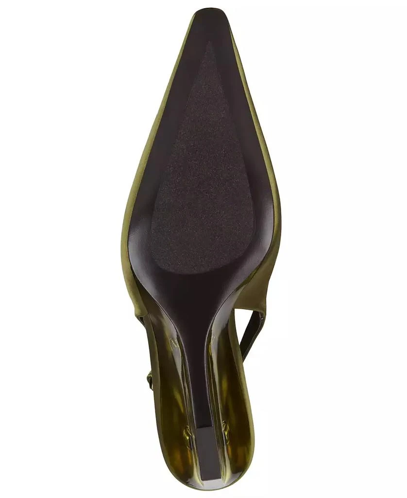 Jeffrey Campbell Women's Pay-Me Pointed-Tie Vinyl Wedge Pumps 5