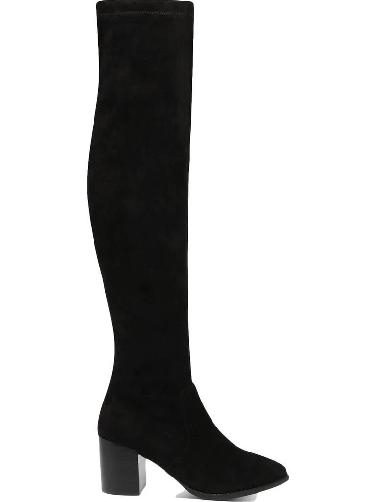 Dolce Vita Trude Womens Faux-Suede Block-Heel Over-The-Knee Boots 1