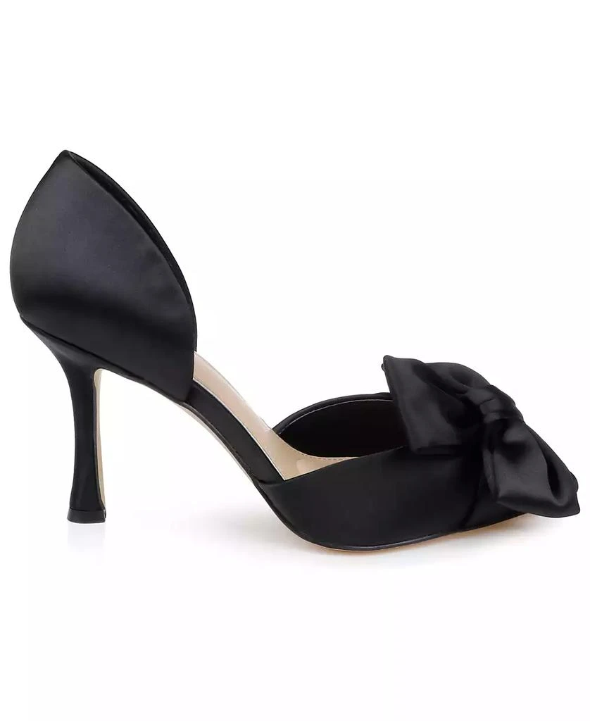 Badgley Mischka Women's Sidney Slip On Evening Bow Pumps 2