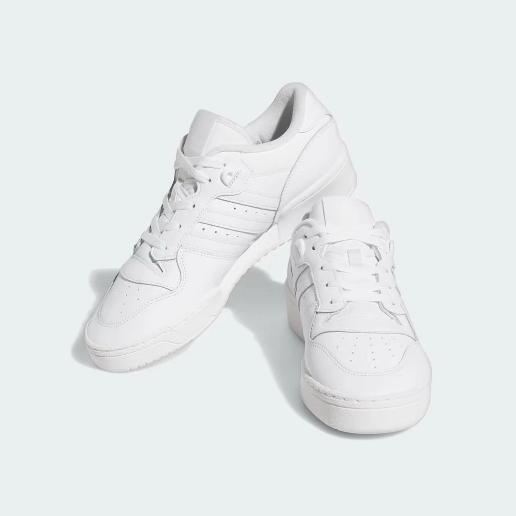 Men's Adidas Rivalry Low GX2272 Sneakers White Leather Lace Up Lifestyle  Shoes