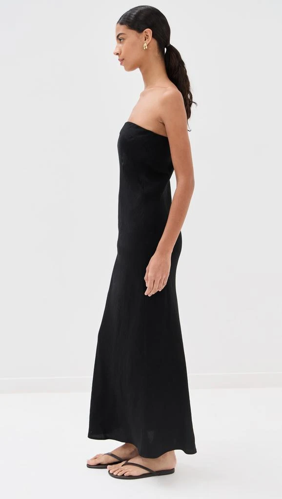 LE BOP Strapless Button Maxi Dress 3
