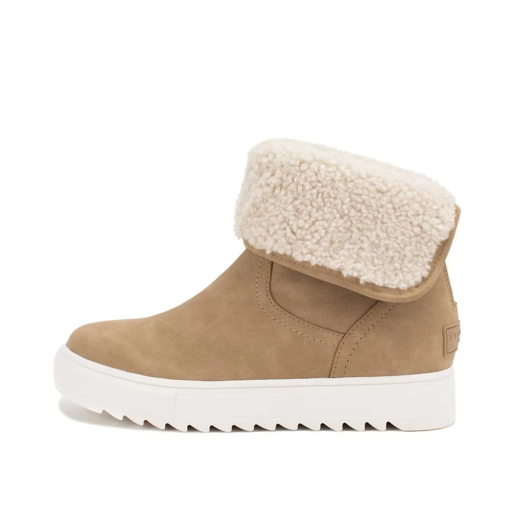 Yellow Box Women's Melisa Wedge Sneaker Boot In Sand 1