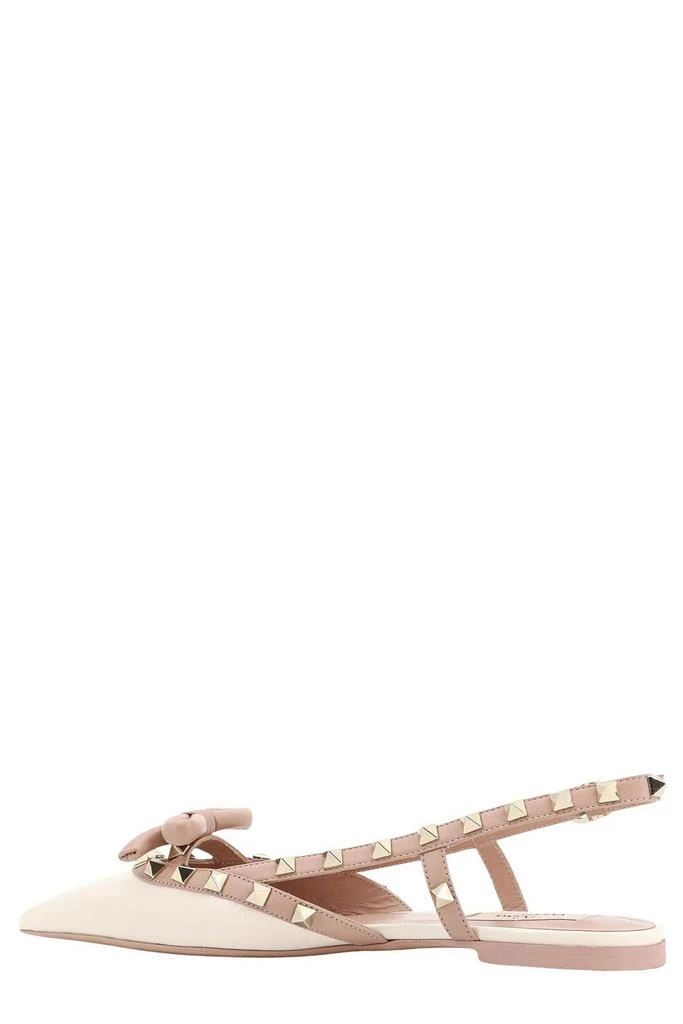 Valentino Valentino Garavani Rockstud Pointed Toe Slingback Ballerina Shoes 3