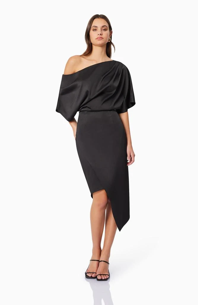 Elliatt Carson One-Shoulder Satin Dress 5
