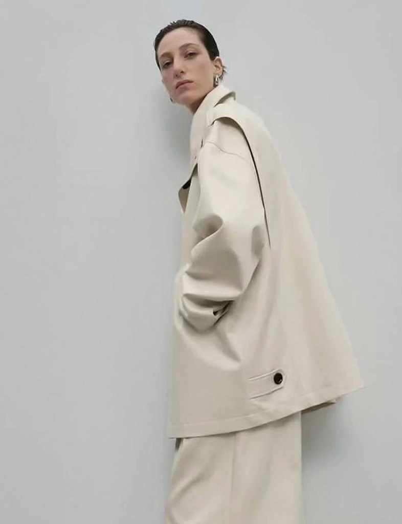 Pixie Market Oversized Cropped Trench Coat 4