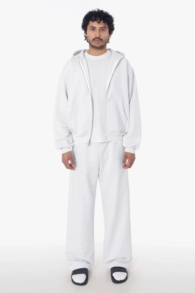 Los Angeles Apparel MWF10 - 10 oz. Mid-weight Poly Cotton Fleece Cropped Zip-Up Hoodie 3
