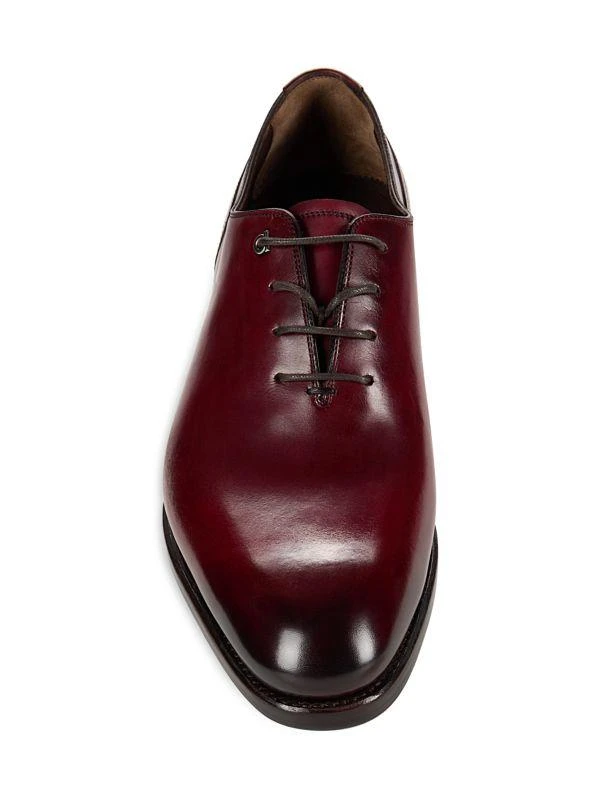 Salvatore Ferragamo Barclay Leather Oxford Shoes 5