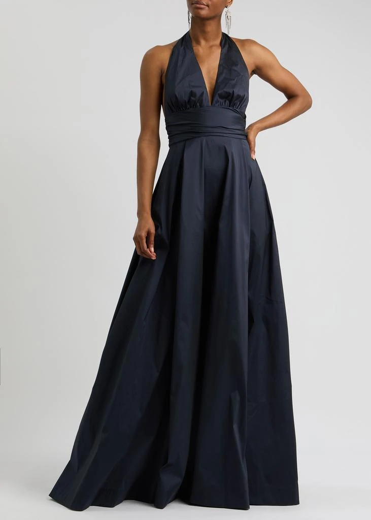 Bernadette Monroe halterneck taffeta gown 4