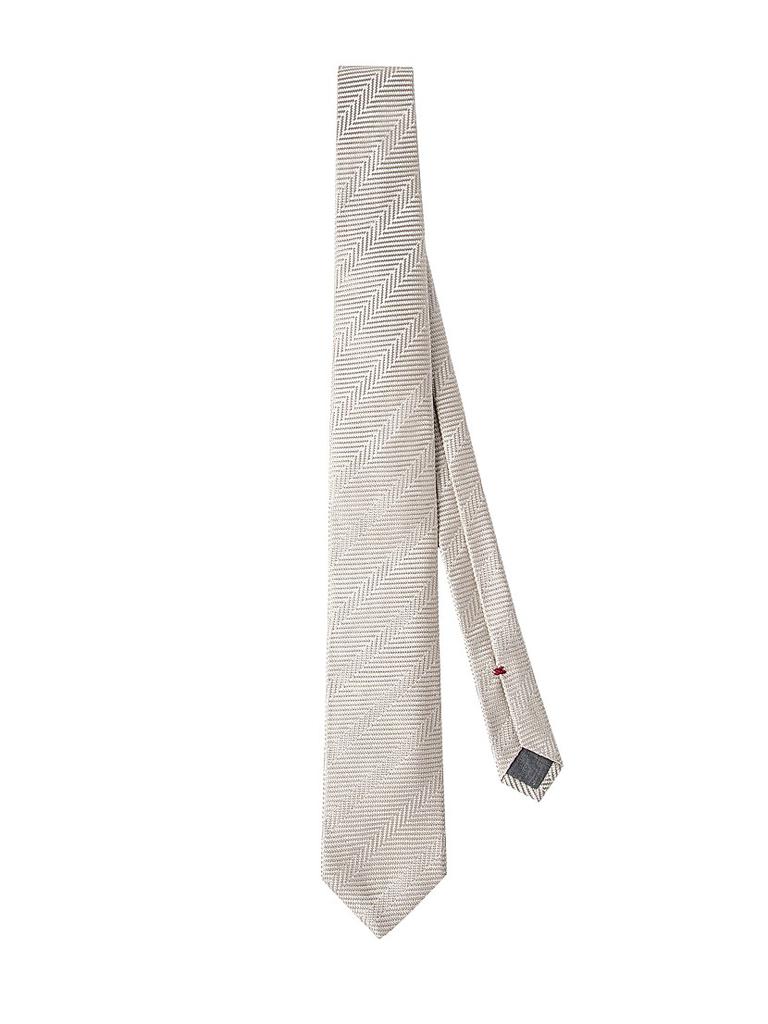 Brunello Cucinelli Silk Chevron Tie