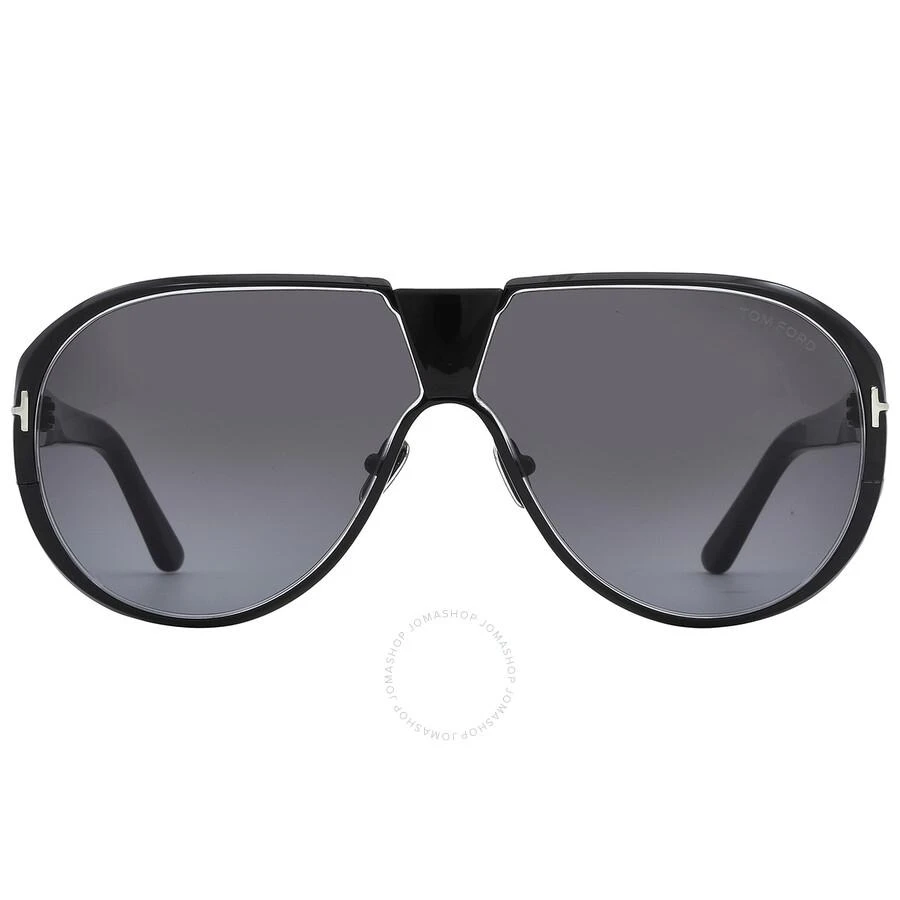 Tom Ford Vincenzo Smoke Gradient Pilot Men's Sunglasses FT1072 01B 64 1