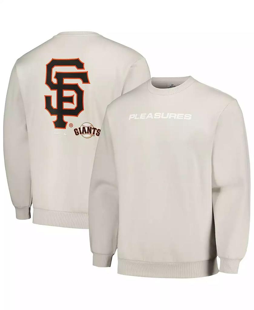 Pleasures Men's Gray San Francisco Giants Ballpark Pullover Sweatshirt
